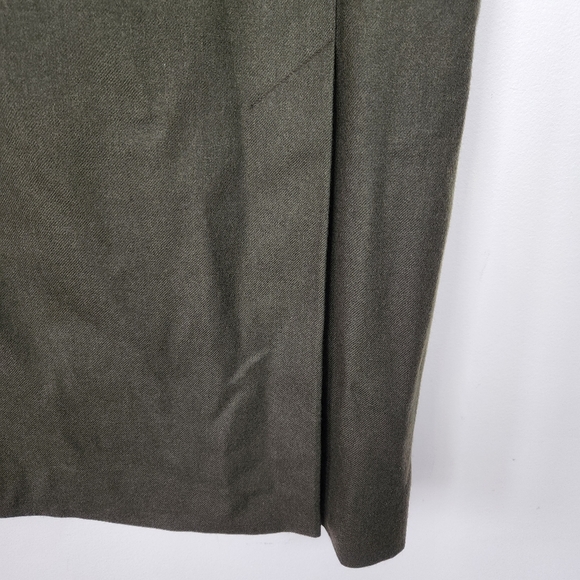 Collectible Gold by Giorgio Sant Angelo Vintage Green Wool Skirt Sz 10 - Picture 2 of 7